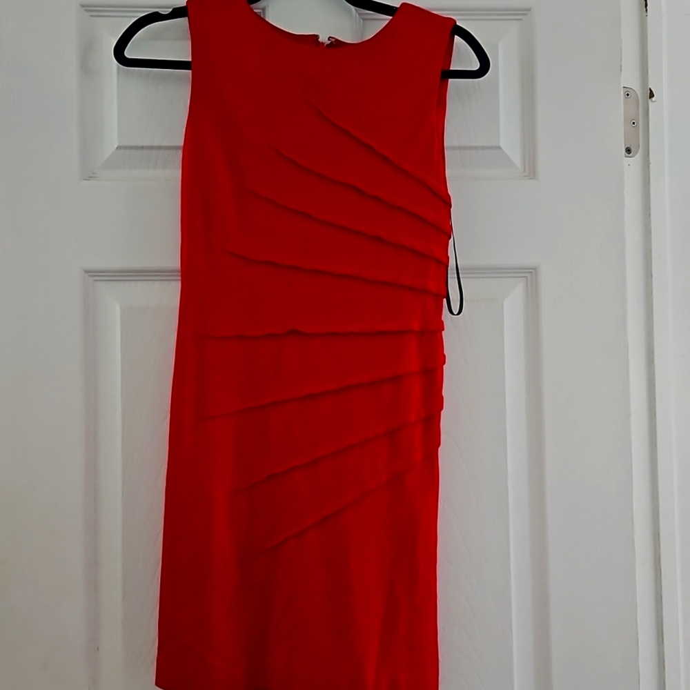 Calvin Klein, Red Dress, size 2